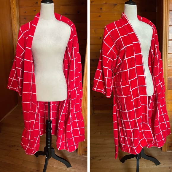 Vtg John Weitz Heavyweight Towel Bath Robe - Picture 5 of 5
